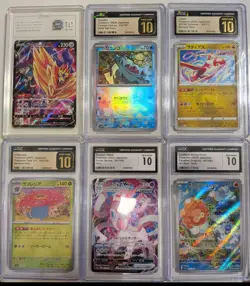 Japanese 6 Pokemon card CGC Graded Lot - Image 1