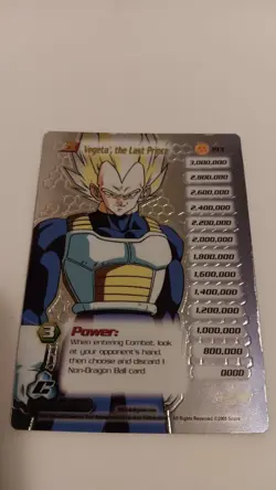 2001 Score DBZ Vegeta The Last Prince Hi-Tech Foil Limited Cell Saga Card FF - Image 1