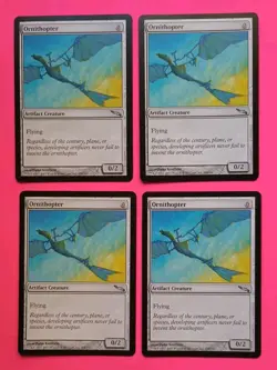 Magic the Gathering MTG Mirrodin ORNITHOPTER X 4 LP/EX U 2003 NICE! - Image 1