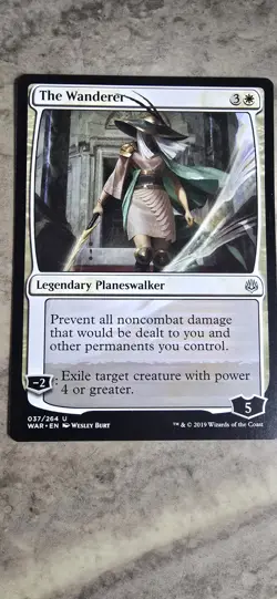The Wanderer War of the Spark Regular Legendary Planeswalker Uncommon MTG NM - Image 1