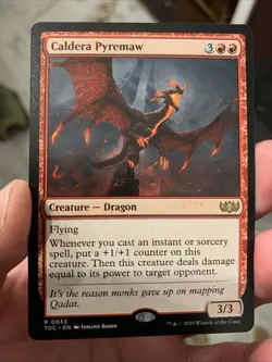 MTG ~ Caldera Pyremaw ~ Tarkir: Dragonstorm Commander ~ Near Mint ~ Rare - Image 1