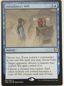 MTG TCG - Sakashima's Will 091/361 Commander Legends - NM Free Shipping $5+ - Image 1