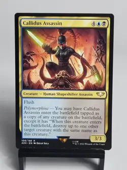 MTG - Universes Beyond: Warhammer 40,000 - Callidus Assassin - Image 1