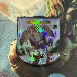 1x FOIL Sliver Overlord Legendary Relic Token Life Counter Commander MtG - Image 1