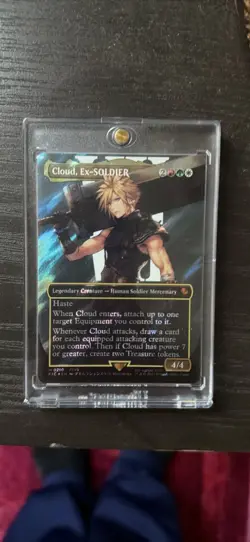 Cloud, Ex-SOLDIER (Borderless) (Surge Foil) Commander: Final Fantasy Foil - Image 1