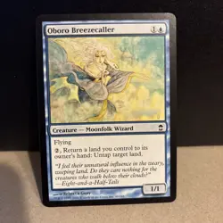 Magic The Gathering Saviors of Kamigawa Oboro Breezecaller #48/165 MTG Ex Cond - Image 1