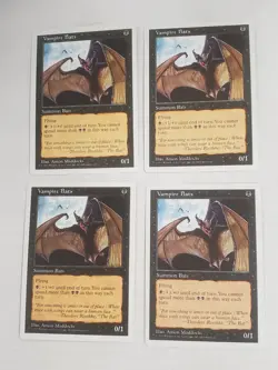 MTG Playset 4x Vampire Bats (5th Edition/Black/C) - BGM - Image 1