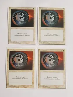 MTG Playset 4x Disenchant (4th Edition/White/C) - BGM - Image 1