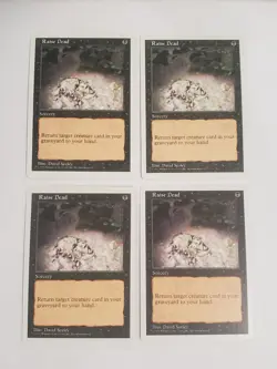 MTG Playset 4x Raise Dead (5th Edition/Black/C) - BGM - Image 1