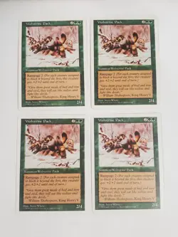 MTG Playset 4x Wolverine Pack (5th Edition/Green/U) - BGM - Image 1