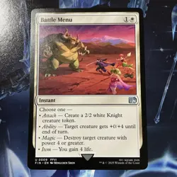 Battle Menu 9 Final Fantasy Magic the Gathering Regular M/NM - Image 1
