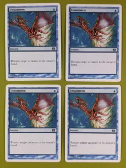 Unsummon x4 Eighth Edition 8th 4x Playset Magic the Gathering MTG - Image 1