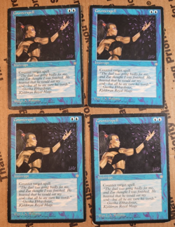 MTG 4 x Counterspell (MP) Ice Age Full Playset Vintage 1994 Magic The Gathering - Image 1