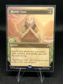 MTG TLE Promo #314: Worldly Tutor (Borderless) Regular - Image 1