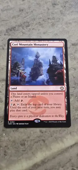 Cori Mountain Monastery Tarkir: Dragonstorm Regular Land Rare MTG - Image 1