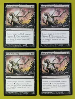 Dark Withering x4 Time Spiral 4x Playset Magic the Gathering MTG - Image 1