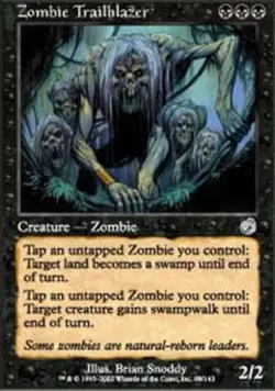 MTG Zombie Trailblazer, Torment, Heavily Played, English - Image 1