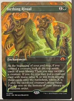 Birthing Ritual Borderless - Mythic - Modern Horizons 3 MTG - Image 1