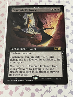 Demonic Embrace (Extended Art) - Core Set 2021 (M21) - Image 1