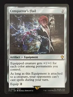 1x MTG Conqueror's Flail - Commander: FINAL FANTASY (FIC) #340 - Magic - Image 1