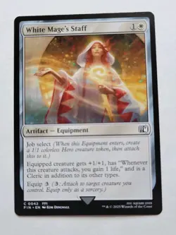 MTG - Final Fantasy: White Mage's Staff (0042) - Common - Near Mint - Image 1