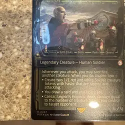Caesar, Legion's Emperor (Showcase) (Surge Foil) Universes Beyond: Fallout Foil - Image 5