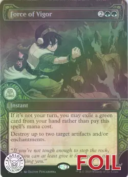 MTG Force of Vigor (Rainbow Foil) (2304) | NM Foil | Secret Lair Avatar {SLD} - Image 1