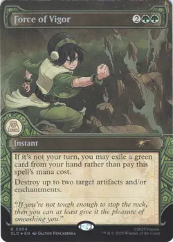 MTG Force of Vigor (Rainbow Foil) (2304) | NM Foil | Secret Lair Avatar {SLD} - Image 2