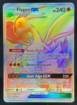 2019 Pokemon Sun & Moon Cosmic Eclipse Flygon Secret Rare #256/236 - Image 1