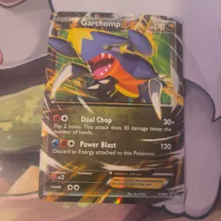 Pokemon TCG Card Basic Garchomp EX Holo XY09 XY Black Star Promo LP - Image 1
