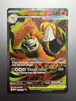 Pokemon - Mega Camerupt EX 156/132 Ultra Rare, Mega Evolution, Holo, Near Mint - Image 1