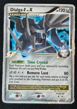 Dialga Lx X Ultra Rare - 122/127 - Pokemon Platinum Base Set - Heavy Play - Image 1