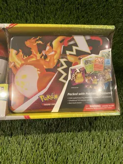 POKEMON 2021 TCG Treasure Chest Collectors Tin & Poke Ball - 8 Booster Packs - Image 4