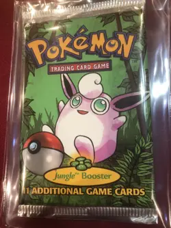 Pokemon Jungle Unlimited 1999 Wigglytuff Artwork Booster Pack WOTC Sealed - Image 3