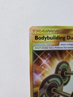 Pokemon TCG Bodybuilding Dumbbells Burning Shadows 161/147 Holo Secret Rare - Image 2