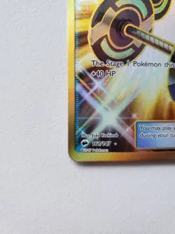Pokemon TCG Bodybuilding Dumbbells Burning Shadows 161/147 Holo Secret Rare - Image 4