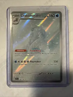 Crabominable Pokemon Stellar Crown 149/142 Full Art Illustration Rare NM - Image 1