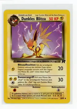 Pokemon Team Rocket #38/82 Dark Jolteon German - Image 1
