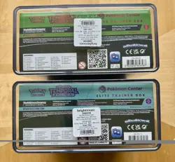 Temporal Forces Pokemon Center Exclusive ETB (Set of 2) SEALED + Cases! - Image 5