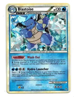Blastoise Pokemon Unleashed 13 (Cracked Ice Holo) 013/095 Pokemon TCG - Image 3