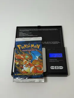 21.05g HEAVYU 1999 Pokemon Charizard Art Base Set Booster Pack! Factory Sealed! - Image 1