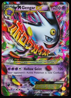 Mega Gengar #XY166 NM-/VLP Pokemon Card - Image 1