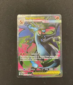 Mega Charizard X EX FULL ART 109/094 Phantasmal Flames Pokemon Card - Image 1