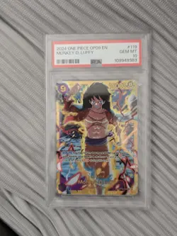 Monkey D Luffy OP09-119 SEC PSA 10 One Piece Card Game Emperors In The New World - Image 1