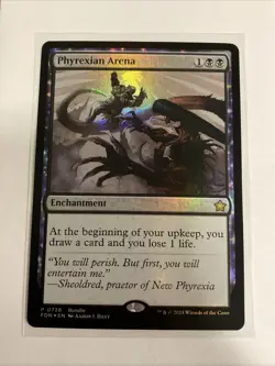 EXACT CARD PICTURED Phyrexian Arena FDN 728 MTG Foundations Bundl Promo Eng Foil - Image 2