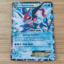 Ash-Greninja EX XY133 - LP OVERSIZED JUMBO XY Black Star Promo Pokemon TCG Card - Image 1