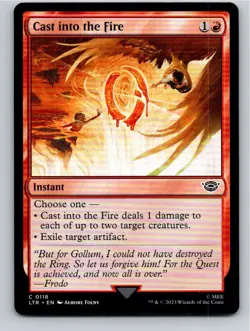 Magic the Gathering Cast into the Fire The Lord of the Rings MTG Free Shipping! - Image 1