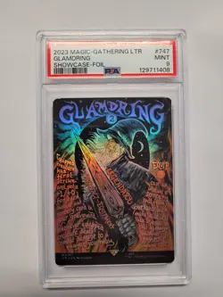 2023 MTG Lord of the Rings Lotr Glamdring #747 PSA 9 MINT - Image 1