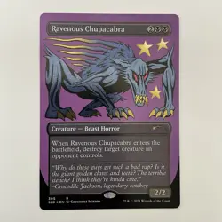 MTG Ravenous Chupacabra *Etched Foil* Secret Lair: Crocodile Jackson MT/NM - Image 1