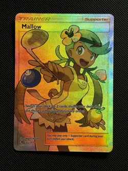 Pokemon Card TCG Mallow Guardians Rising Holo Full Art Ultra Rare Card 145/145 - Image 1